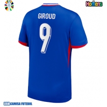 Camisa de Futebol França Olivier Giroud #9 Equipamento Principal Europeu 2024 Manga Curta